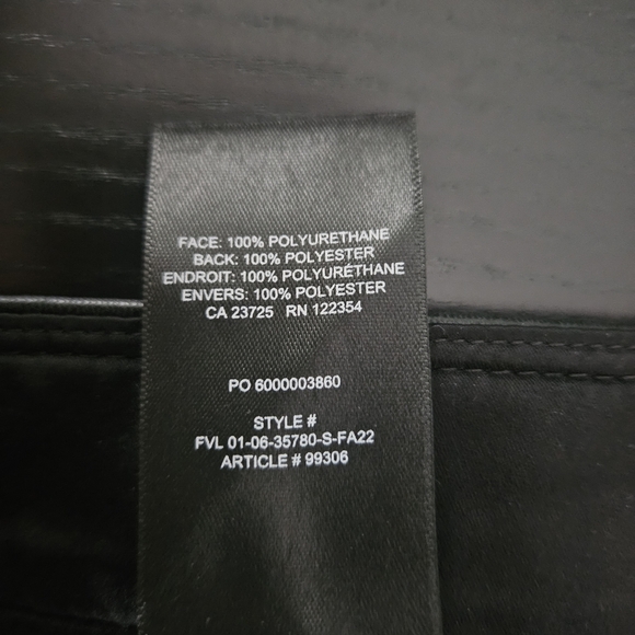 Babaton Black Command Cropped Vegan Leather Pant Size 8 - Picture 10 of 10